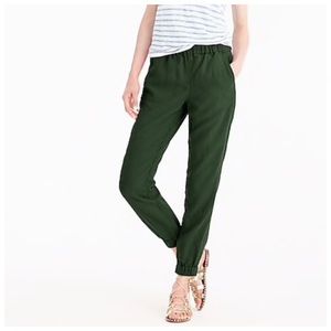 Sage Green Linen Joggers
